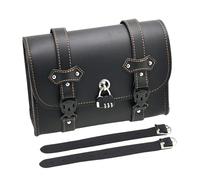 Motorcycle Handlebar Bag - 11.02 x 4.13 x 8.26 380G Retro Handlebar Bag Fork Bag PU Leather Water Resistant Bar | Compact Universal Tool Storage with Seamless Access to the Au