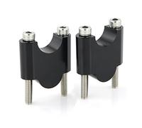 Motorcycle Handlebar Bar Risers Clamp For 1 1/8" 28mm Handlebar Risers Aluminum Fat Bar Riser Universal Handlebar Risers(Black Riser 40mm)