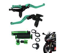 Motorcycle Handlebar Brake 7/8" 22mm Disc Hydraulic Right Brake Adjustable | Clutch Lever for Repair Shop green