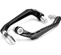 Motorcycle Handlebar Brake Protector, 7/8inch Universal Aluminum Alloy Lever Guards Protector Hand Guard Proguard for Motorbike Scooters Electric Cars Mountain Bikes Black (grey)