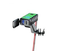 Motorcycle Handlebar Charger for Suzuki GD 110 2013-2020, Motorbike Phone Charger With Dual Port USB and Type C, Waterproof Dustproof Motorcycle USB Charger