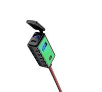 Motorcycle Handlebar Charger for Yamaha RayZR 125 2022-2024, Motorbike Phone Charger With Dual Port USB and Type C, Waterproof Dustproof Motorcycle USB Charger