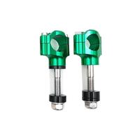 Motorcycle Handlebar Clamp CNC Aluminum Alloy Bar Clamps 1 1/8" 28mm HandleBar Riser Handlebar Riser(12mm Green)