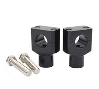 Motorcycle Handlebar Clamp Motorcycle 7/8" 1" Handlebar Riser Clamp Aluminum 22mm 25mm Handlebars(22mm Black)