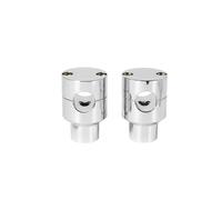 Motorcycle Handlebar Clamps Riser for Shadow for VTX for Valkyrie for Standard for Tourer Handlebar Riser Up Bracket Clamp Kit 1'' 7/8" Handle Bars Motorbike Handle Bars(Chrome 22mm)
