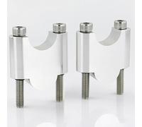 Motorcycle Handlebar Clamps Riser For Triumph For Speed For Triple 1050i For R RS S For Street For Triple S 675/R RRS Aluminum 28mm 11/8" Stem Motorbike Handle Bars(Silver Riser 40mm)