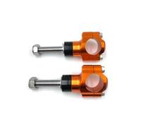 Motorcycle Handlebar Clamps Riser Motorcycle 1 1/8" 28 MM Handlebar Risers Bar Mount ClampUniversal Adjustable Fat Bar Clamps Motorbike Handle Bars(M12 Orange)