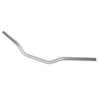 motorcycle handlebar classic aluminum matt silver 22mm - 730mm