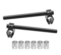 Motorcycle Handlebar Clip-on Fork Mount for Tunable Handle for Bars Black/gold/red/blue/orange/sil Alloy 26mm/30mm/31mm Tubes - Racing Aluminum (BLACK)