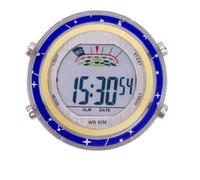 Motorcycle Handlebar Clock, Waterproof Handlebar Watch with Luminous Dial Universal Waterproof Motorcycle Handlebar Mount Clock Dial Watch for Vehicle, Car, SUV (Blue)