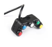 Motorcycle Handlebar Control Switch 12V Motorcycle Switches 7/8" 22mm Handlebar Mount Headlight Turn Signal Fog Lights Horn ON OFF Start Kill Switch