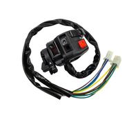 Motorcycle Handlebar Control Switch 22mm Motorcycle ATV Switch Kill Start Light Choke Button Left Handlebar For 50-125cc PIT ATVs Quad Dirt Bike