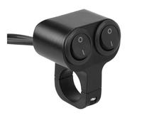 Motorcycle Handlebar Control Switch 7/8in 22mm 12V Headlight Switch Motorcycle Handlebar Dual Button Control Flasher Speaker Switch