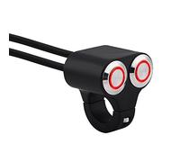 Motorcycle Handlebar Control Switch Headlight Brake Fog Light ON OFF Switches with Indicator Light (Red Light) + motorcycle handlebar switch