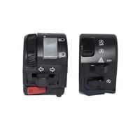 Motorcycle Handlebar Control Switch Motorcycle Turn Signal Button Switches Compatible With Nmax 2020 Motorbike Horn Button Turn Signal Electric Fog Lamp Light Start(Set)
