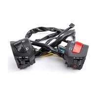 Motorcycle Handlebar Control Switch Universal Motorcycle Control Switch 22mm Handlebar Choke Horn Button Turn Signal Headlight(1 pair-(Left Right))