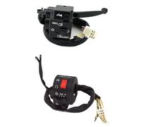 Motorcycle Handlebar Control Switches Assy Start Turn Switch Button With Wiring Harness Compatible With Automotive Motorcycle Parts GS125 GN125 GS GN 125 For Part Number 8K1927225B(Right and left)