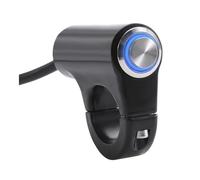 Motorcycle Handlebar Controller Switch 22mm 7/8'' Motorcycle Handlebar Headlight Switch Switch 12V Fog Spotlight Switch Motorbike Handlebar Switch Handlebar