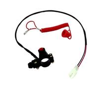 Motorcycle Handlebar Controller Switch 22mm Motorcycle Emergency Kill Stop Switch For ATV 49CC Dirt Bike ATV Quad Moto With Safety Tether Lanyard Motorbike Accessories