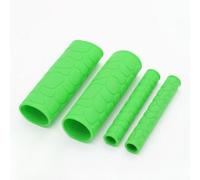 Motorcycle Handlebar Cover Silicone Grip Protector for Left and Right Bars Weatherproof Anti-Slip Soft Rubber Shield for Safe Riding in Cold Wet Conditions Fit for Most Bikes(Green)