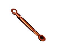 Motorcycle Handlebar Cross Bar Reinforced Thick Front Balance Modification Parts Handlebar Drag Bar(Orange)