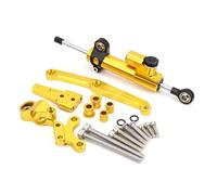 motorcycle handlebar damper Compatible With CB650R 2018-2021 Motorcycles Steering Stabilize Damper Bracket Support Mount Linear Universal Accessories(Yellow)