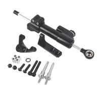motorcycle handlebar damper Compatible With Ducati For Hypermotard 821 2013-2015 Motorcycle Steering Stabilize Damper Mount Linear Adjustable Universal Accessories(Black2)