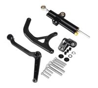 motorcycle handlebar damper Compatible With Ducati For Multistrada MTS For V4 For Rally Pikes Peak Motorcycle Steering Damper Stabilizer Accessories Bracket Kit Parts(Black)
