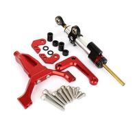 motorcycle handlebar damper Compatible With For MT09 For SP 2024 2025 Motorcycle Steering Damper Stabilizer Linear Shock Absorber Support Repair Parts Accessories(Red-Silver)