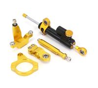 motorcycle handlebar damper Compatible With For YZF R7 2021 2022 2023 Motorcycle Steering Damper Stabilizer Universal Linear Shock Absorber Adjustable Accessories(Black-Yellow1)