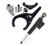 motorcycle handlebar damper Compatible With Suzuki For Gsxs1000/F 2016-2023 Motorcycle Stabilizer Steering Damper Mounting Bracket Support Linear Shock Kit(Black)