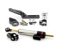 motorcycle handlebar damper Compatible With ZX6R 2009-2019 Motorcycle Steering Stabilizer Damper Linear Mounting Bracket Support Adjustable Kit Accessories(Grey)