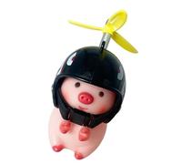 Motorcycle Handlebar Decorations, Handlebar Ornament, Beautiful Animal Wear Helmets, Pig Figurine Decoration, Cartoon Ornament for Motorcycle