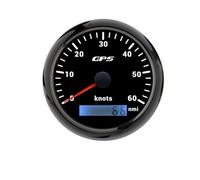 Motorcycle Handlebar Dial AD 30-60 Knots GPS Speedometer Odometer 85mm Speed Gauge GPS Antenna For 7 Colors Motorcycle Accessories Motorcycle Gauge