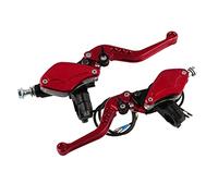 Motorcycle Handlebar Dual Hydraulic Brake Pump Clutch 22mm Red, 27x9.5x9.5CM