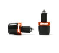 Motorcycle Handlebar End Cap Grip, Motorbike Grips End Cap For Universal Universal 7/8" 22MM-Orange