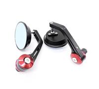 Motorcycle Handlebar End Mirror 7/8" Rearview Mirrors Universal For CBR650 For CB650R For CRF1100L For AfricaTwin Mirror Set(Rosso)