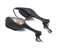 Motorcycle Handlebar End Mirrors For CBR1000RR For CBR1000 RR 2008-2014 Motorcycle Rearview Side Mirrors With Turn Signal Light Side Mirrors Rear View(Clear Lens)