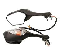 Motorcycle Handlebar End Mirrors Motorcycle Foldable Side Mirrors With LED Turn Signal Light Lamp For CBR1000RR For CBR 1000 RR 2008-2013 Rear View Mirrors Side Mirrors Rear View