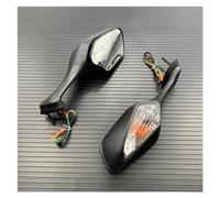 Motorcycle Handlebar End Mirrors Motorcycle Rearview Mirror Folding Motorcycle Accessories Turn Signal Side Mirrors For CBR1000RR 2008-2016 Side Mirrors Rear View(Clear Lens)