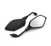 Motorcycle Handlebar End Mirrors Rearview Mirror Motorcycle Scooter Back Side Mirrors Carbon Fiber For Kawasaki For Versys 650 For Z650 Z900 For Z1000 Side Mirrors Rear View(Rhd Gray)