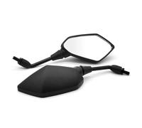 Motorcycle Handlebar End Mirrors Rearview Mirror Motorcycle Scooter Back Side Mirrors Carbon Fiber For Kawasaki For Versys 650 For Z650 Z900 For Z1000 Side Mirrors Rear View(Black)