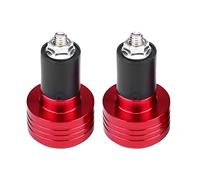 Motorcycle Handlebar End Plug, 1 Pair of 22mm Universal Aluminum Motorcycle Grip Handle Bar Handlebar End Weight Balance Plug Plugs (Red).-for oxfor for bar end weights