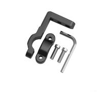 Motorcycle Handlebar Expansion Bracket, Aluminium Navigation Device Mount for lighting Adapter for Front Handlebars Fit(Black)