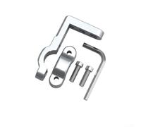 Motorcycle Handlebar Expansion Bracket, Aluminium Navigation Device Mount for lighting Adapter for Front Handlebars Fit(Silver)