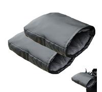 Motorcycle Handlebar Gloves, Handlebar Gloves Winter, with Reflective Strip, Pu Leather Warm Waterproof Glovers, for Cold Riding Cycling Scooter Moped Motorcycle(Standard model)