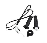 Motorcycle Handlebar Grip and Throttle Cable Set for GY6 | 125-150CC for scooter Moped For ATV For Bike Left Right Rubber Grips with Control Wire Replacement Parts Black Pair