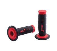 Motorcycle Handlebar Grips Black Red Progrip791