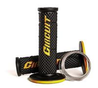 Motorcycle Handlebar Grips - High-Performance Hand Grips Circuit V for All Motorcycle Handlebars - Universal Non Slip Grip for Full Comfort Grip Handle - Handlebar Grips Circuit Equipment
