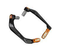motorcycle handlebar guard levers For Hon@&da CB190 Motorcycle CNC Aluminium 7/8"22MM Handlebar Brake Clutch Lever Hand Guard Protector(Orange Lever Guard)